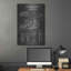 «Whiskey Pourer Blueprint Vernis Chalkboard», art mural en métal-1388222764