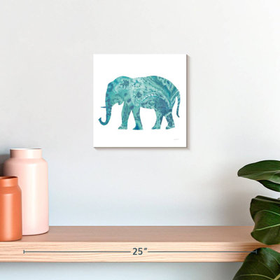 Éléphant bleu sarcelle Boho II