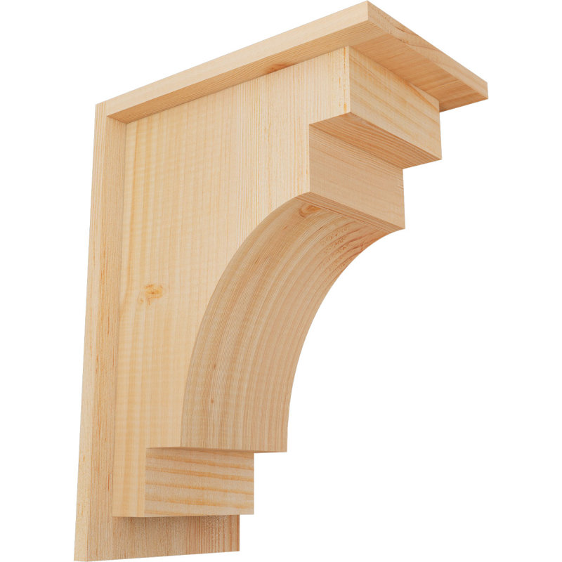 Corbeau méditerranéen avec contre-plaque, H 16 po x l 7,5 po x P 12 po, Sapin de Douglas, Lisse