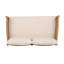 Ensemble de causeuse et de table basse d'extérieur en acacia Avery avec coussins hydrofuges-1604774428-1604774427