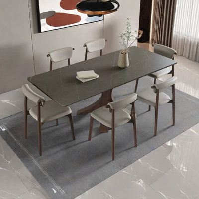 Ensemble de table de salle à manger mat
