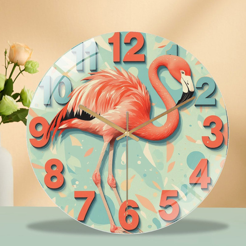 Horloge murale Flamingo