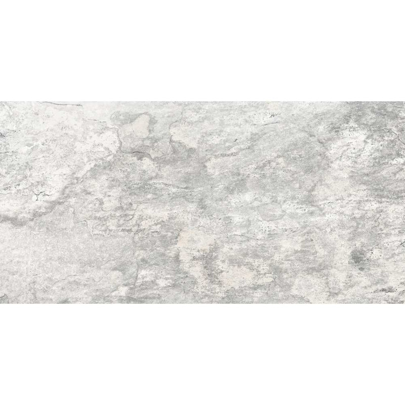 Wells Stone 12" x 24" Porcelain Stone Look Wall & Floor Tile, White