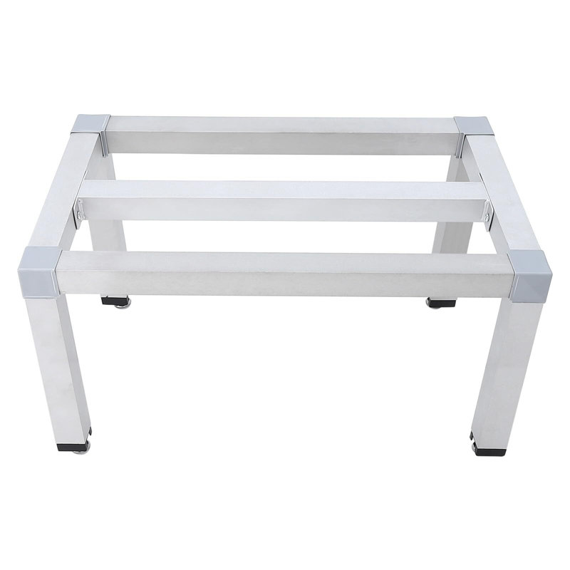 Tablette basse pour plancher utilisée pour le rangement dans les cuisines, les restaurants, les épiceries et les épiceries