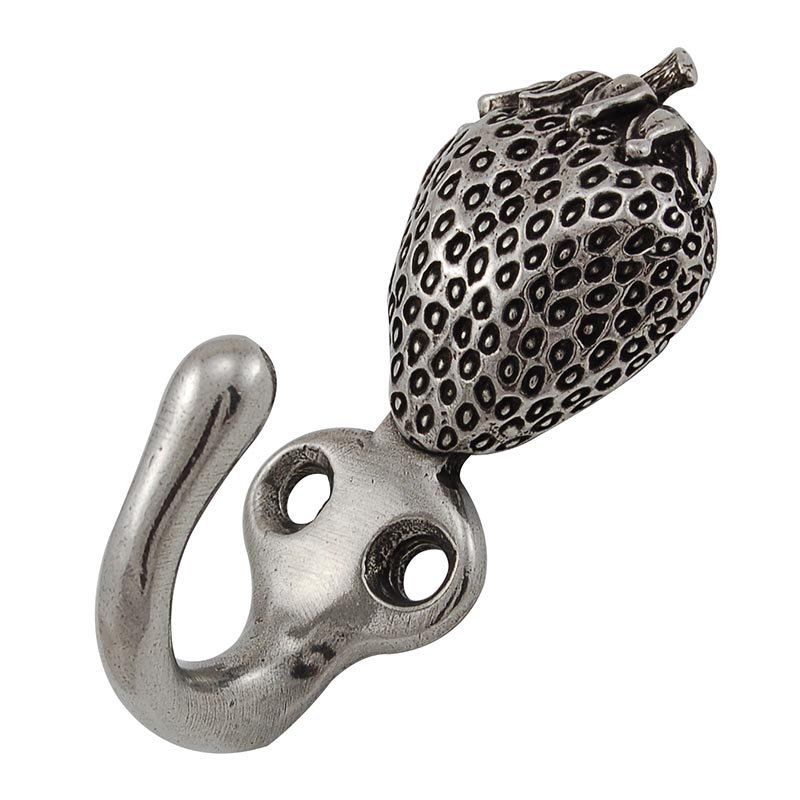 Fiori Wall Hook, Vintage Pewter