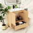 Meuble-lavabo 30 po avec comptoir en résine et lavabo, sans robinet