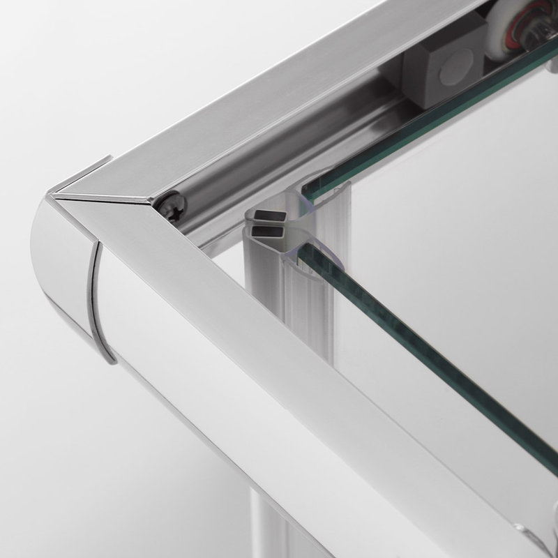 Vangilder Square Shower Enclosure - 1850 x 1000 mm, 1850mm H x 1000mm W x 1000mm D