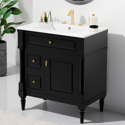 Space-saving Vanity With Sink - Ideal For Bathrooms, Powder Rooms & Guest Baths