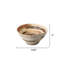 Textile Porcelain Bowl, Brown