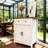 White And Wood - Grain, Barn Door Sideboard, Drawer, Bathroom, Living Room, Entryway, Stylish Design One Two Doors, Balcony, Blending Styles-110710994
