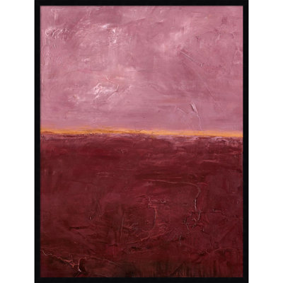 Edge Rose by Design Fabrikken Wood Framed Wall Art Print