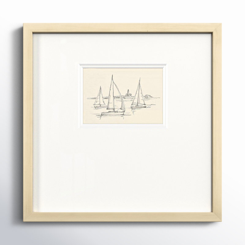 Coastal Contour Sketch II, 17" H x 17" W x 1.25" D