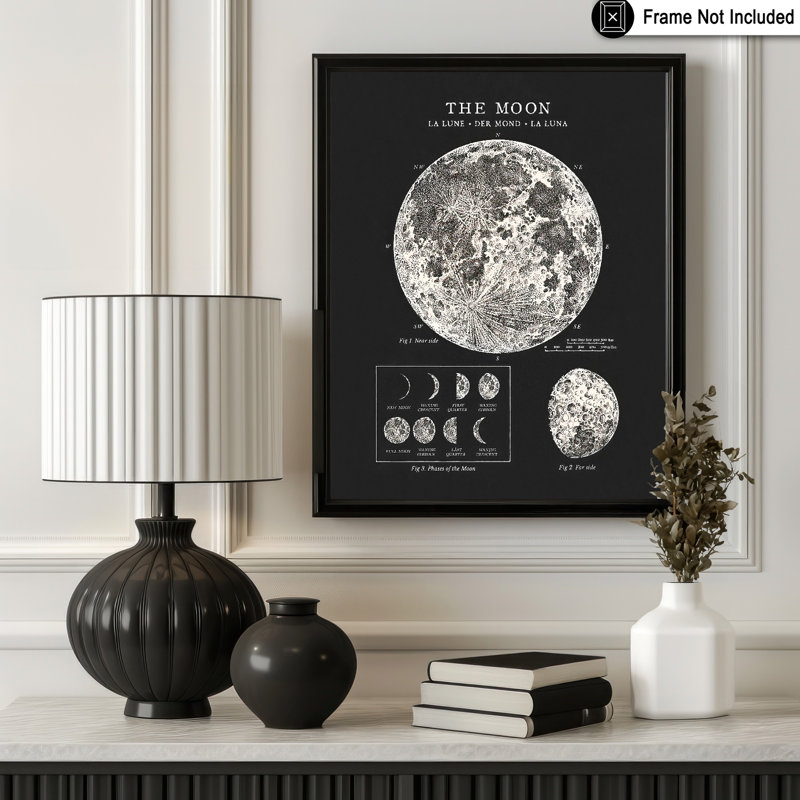 The Moon No3, Sans cadre, Affiche, H 18 po x l 24 po