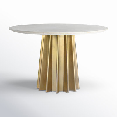 Premont 47'' Round Marble Dining Table