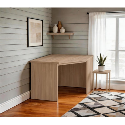Brittaney Corner Solid Wood Base Writing Desk