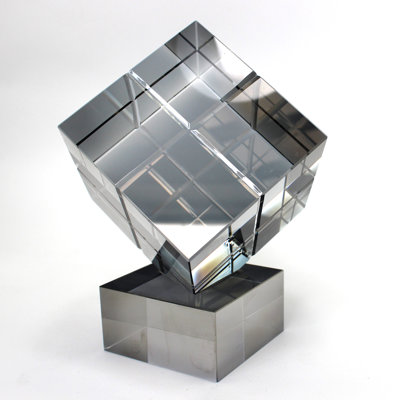 7.48'' H Modern Geometric Crystal Tabletop Sculpture