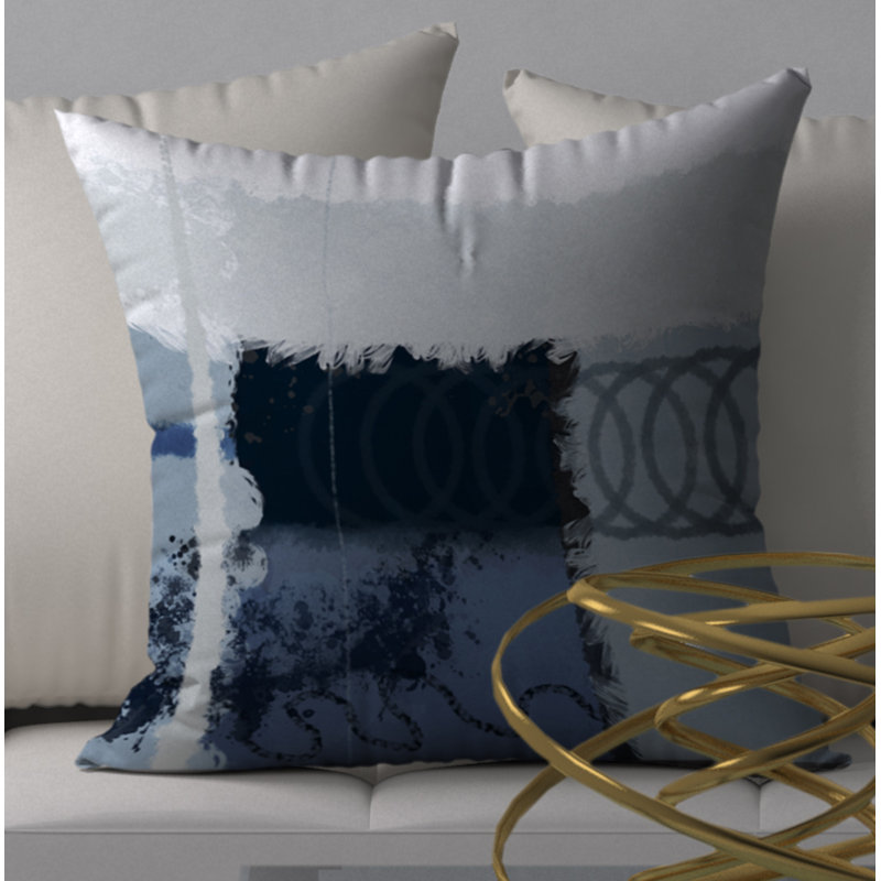 Housse de coussin carrée décorative tombante et insert, H 24 po x l 24 po