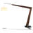 Valeo 97'' Brown LED Task Floor Lamp