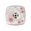 Tabouret carré en céramique à motif floral-1886984241
