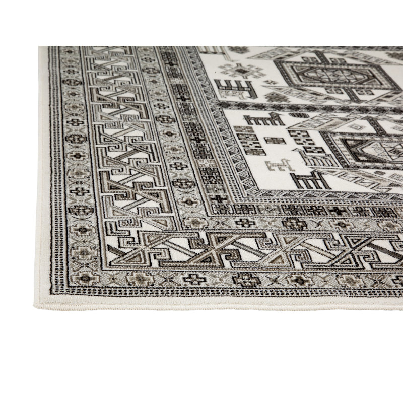 Ovid Viscose Moroccan Indoor Rug, Rectangle 3'2" x 4'6"