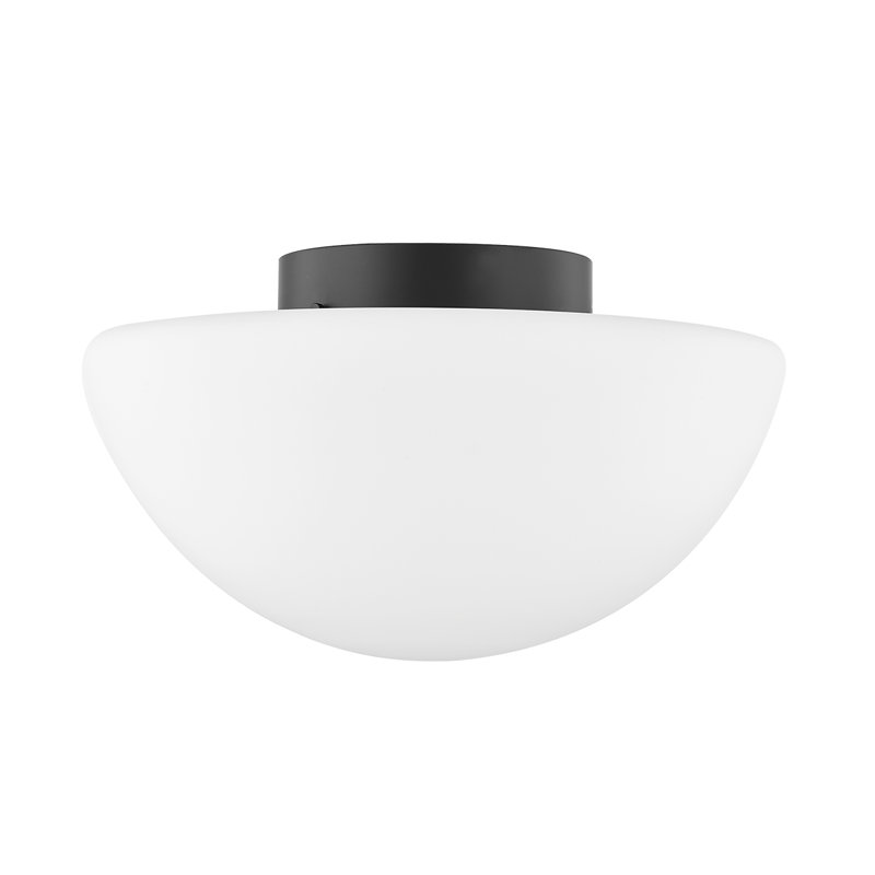 Plafonnier encastré simple à 1 lumière Porter, H 9,5 po x l 17 po x P 17 po