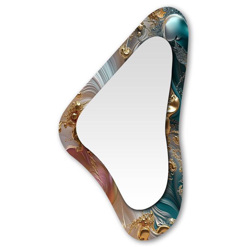 Miroir mural asymétrique liquide