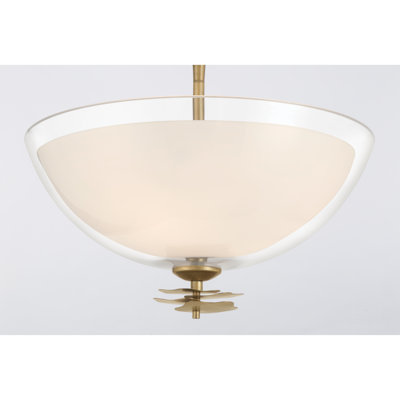 Plafonnier semi-encastré 3 lumières 15 po Elowen