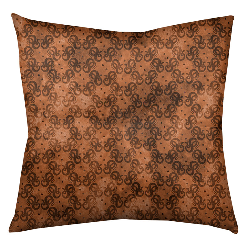 Coussin de sol Katelyn Elizabeth, 26 po x 26 po, Orange