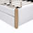 Upholstered Platform Bed with Wood Supporting Feet and Trundle Aevah-1784054972-1784054970