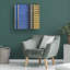 Art mural sur toile tendue - Mathilde Guillemot «The Blind», art mural pour salon, chambre à coucher ou bureau - 18 x 18