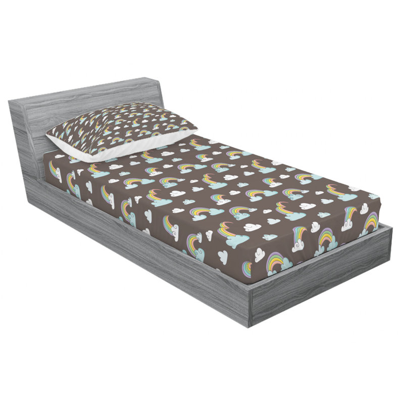 Microfiber Sheet Set, Twin Sheet Set with Fitted Sheet