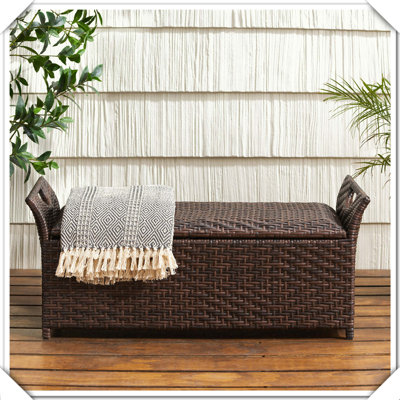PE Storage Bench Practical Durable Stylish Functional Compact Comfortable Sleek Chic by Latitude Run