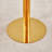31.5 Inch White Marble Pattern Round Dining Table, Suction Molding Surface, Waterproof Design With Gold Metal Support Legs