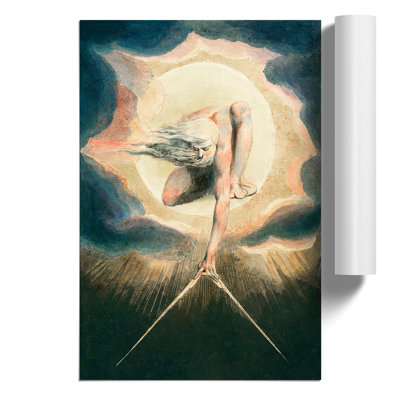 Compass To The Earth by William Blake - No Frame Painting
