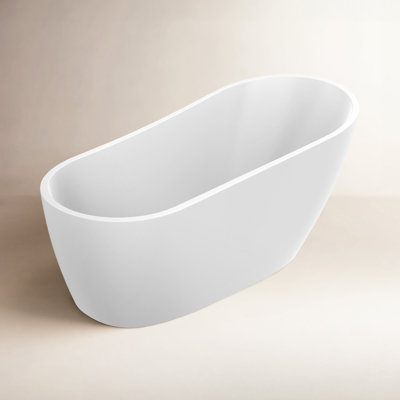 Cora 67" Freestanding Soaking Acrylic Bathtub