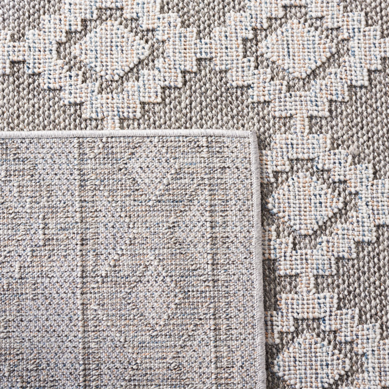 Tapis d'intérieur / extérieur à motif géométrique Global Performance, Carré 6 pi 7 po