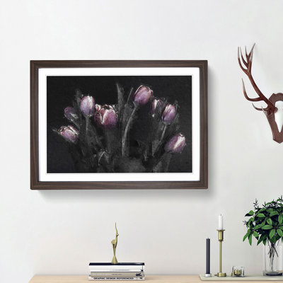 Tulip Flowers in Purple - Framed Print