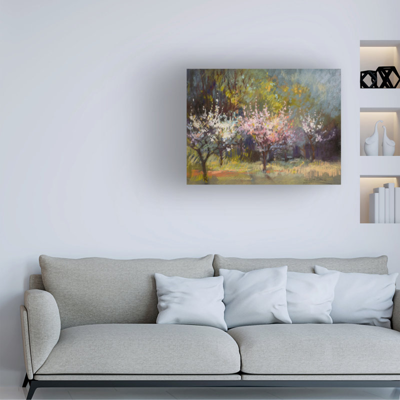 Art sur toile «bolologic» par Christine Debrosky, H 14 po x l 19 po