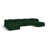 Green Boucle Fabric