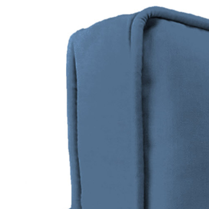Sunbrella 22" x 45" Outdoor Deep Seat Cushion Set with Ties, Canvas Sapphire Blue