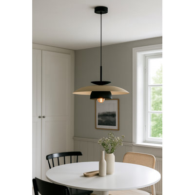 1 - Light Matte Black Dome Pendant
