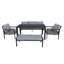 0cm Wide Straight Patio Sofa with Cushions