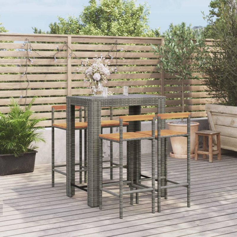 Saranap 40cm Bar Set, Grey