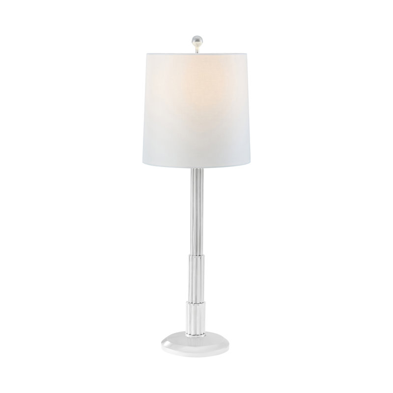 Lampe d'éclairage TA, Plaqué nickel, H 39 po x l 12 po x P 12 po