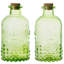 Green Glass Decorative Bottle