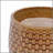 Handmade Glazed Ceramic Planter Set of 3, Ideal for Succulents & Herbs, with Drainage Holes and Diamond Pattern, Terracotta Brown-2077891130