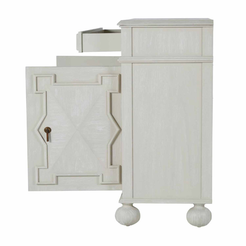 Ezekiel 2 - Door Accent Cabinet, Cerused Ash