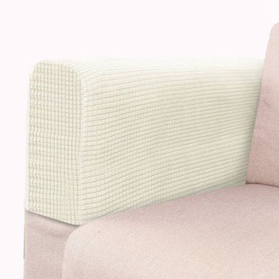 2 Pack Stretch Sofa Armrest Covers, Elastic Jacquard Sofa Arm Chair Slipcovers, Washable Anti‑Slip Furniture Arm Protector for Couches Armchairs(Set of 2)