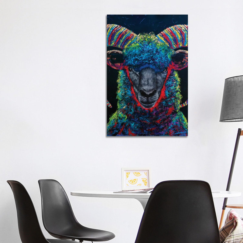 Black Sheep by Tadaomi Kawasaki - Wrapped Canvas Painting, 101.6 cm H x 66.04 cm W x 1.91 cm D