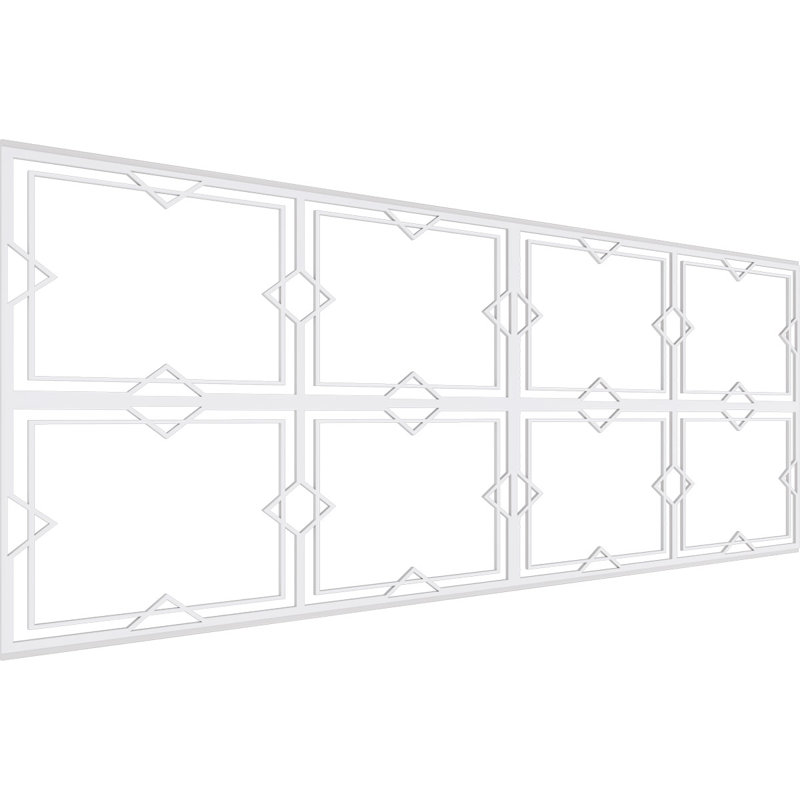 36.25'' H x 94.5'' W x 0.38'' D Expanded Cellular PVC Wainscot Panelling